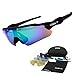 GIEADUN Polarized Cycling Sports Glasses 4 lenses Outdoor Running Sunglasses for Baseball Volleyball Baseball Driving Fishing
