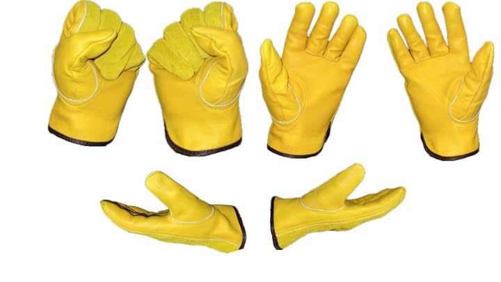 Grand and deer made for the great outdoors Heavy-Duty Protective Rigger Gloves with Secure Grip f (Large) comes with Two Pairs Per Pack high in Quality