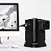 SAFEMORE Power Strip Surge Protector 6 Outlet and 4 USB 4.2A Desktop Charging Station Smart Plug with 6.5 Feet Long Power Extension Cord (Black3)