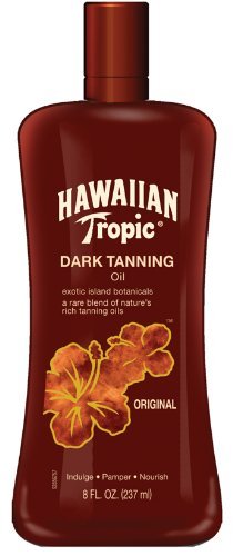 Hawaiian Tropic Dark Tanning Oil, SPF 0, 8 Fluid Ounce (Pack of 3)