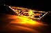 iJDMTOY JDM Clear Lens Amber LED Bulb Front Side Marker Light Kit Compatible With 2016-21 Honda Civic Sedan/Coupe/Hatchback, Replace OEM Amber Sidemarker Lamps