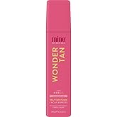 Minetan Wonder Tan Self Tanning Mousse | Warm Dark Finish, 1 Hour Express Foam | Face & Body Fake Tanner | Hydrating | 6.7 Fl Oz