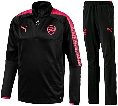 Puma Arsenal Training Tracksuit - Black/Pink 2017 2018