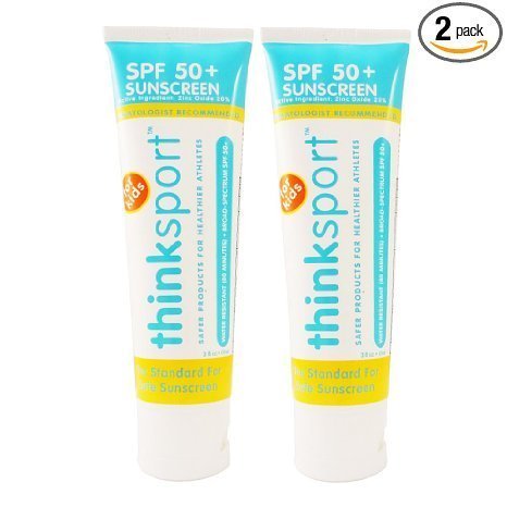 Thinksport kids natural sunscreen spf 50+, 3 ounce (pack of 2)