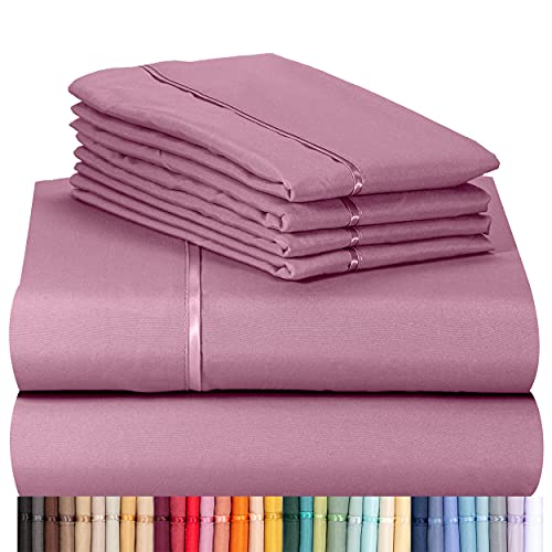 6 PC Sheet Set Bamboo Sheets Deep Pockets 18" Eco Friendly