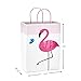 Hallmark Paper Gift Bags Assortment for Kids Birthdays or Baby Showers, Flamingos, Whales, Giraffes (Pack of 8, 4 Medium and Large)