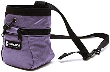 HANCHOR Hula 360-degree Chalk Bag, w/ Built-in Chalk Sock, Adjustable Quick-clip Waist Belt, and Drawstring Closure – For Rock Climbing, Bouldering & Gymnastics