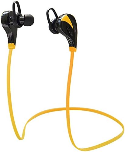 WAAV Runner Wireless Bluetooth Headphones w/ Mic [ Sports / Running / Gym / Exercise/ Sweatproof ] Earbuds Headset Earphones for iPhone 6, 6 Plus, 5 5c 5s 4 and Android (Orange)
