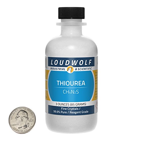 Thiourea / Fine Crystals / 3 Ounces / 99.9% Pure / SHIPS FAST FROM USA