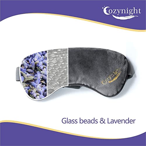 Cozynight Weighted Lavender Eye Mask for Sleeping, Yoga, Dry Eyes, Headache, Migraine Relief