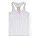 OUYE Men's Mesh See-Through Tank Top Vest Small White