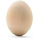 12 Quality Wood Easter Eggs to Paint, Smooth Wooden Eggs for Crafts, Wood Eggs for Crafts & Easter Decor 2-1/2 in, by Woodpeckers