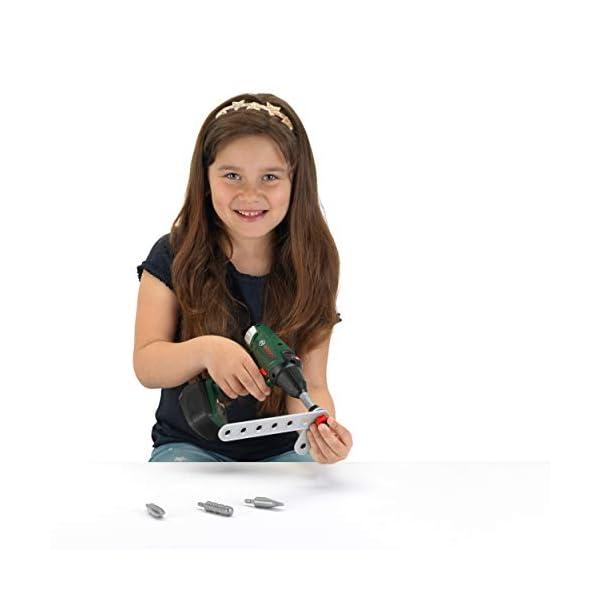 Theo Klein 8485 Bosch Werkbank Nr. 1 | 150-teilig | Inkl. Werkzeuge Und Zubehör | Akkuschrauber Mit Licht & Sound | Spielzeug Für Kinder Ab 3 Jahren, 62 X 42 X 100 – Bild 5