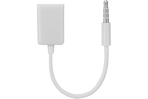 Cable Converter 3.5mm Male to USB Female AUX Audio Cable Adapter for CD Player MP3 TV