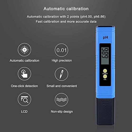 Digital PH Meter, PH and TDS Meter Combo, PH TDS EC & Temperature 4-in ...