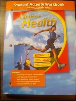Glencoe Health Student Activities Workbook Teacher Annotated Edition Glencoe 9780078750052 Amazon Com Books