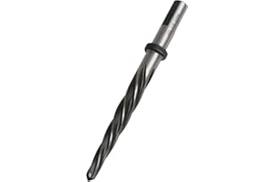 FUTCHOY 7/16" Bridge/Construction Reamer with 1/2" Shank, HSS Taper Bridge Reamer Bit Tool for Steel Metal, Safety Stop Collar, Premium (7/16")