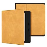 Ayotu Skin Touch Feeling Case for Kindle Oasis2(9th Gen, 2017 Release Only),with Auto Wake/Sleep(Not Fit New Kindle Oasis3 10th 2019),Waterproof 7'' Cover,Soft Shell Series KO The Maple Yellow