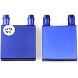 BXQINLENX Aluminum Water Cooling Block for CPU Graphics Radiator Heatsink 40x 40mm(2P)