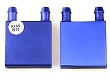 BXQINLENX Aluminum Water Cooling Block for CPU Graphics Radiator Heatsink 40x 40mm(2P)