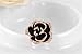 Austrian Crystal Rose Gold With Diamonds Black Rose Ring