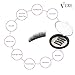 VereBeauty Magnetic False Eyelashes, 3D Black Dual Magnetic, Ultra Thick Ultra Solf And Long for Entire Eyes, Glamorous, Natural Look, Handmade Reusable Eyelashes (Black)