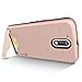 Moto G4 Case, Moto G4 Plus Case, Moto G 4th Gen case, CoverON [SecureCard Series] Protective Hard Hybrid Cover Credit Card Slot Stand Phone Case for Motorola Moto G4 Plus G4, G, 4th Gen - Rose Gold