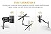 Dual Arm Monitor Stand – FEZIBO Adjustable Full Motion Monitor Mount Monitor Arm, Standing Desk Converter, C Clamp/Grommet Mount for 2 Screens from 17″ to 32″ Gas Spring LCD Computer Screensthumb 4