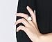 Stainless Steel Engagement Wedding Band Ring for Women,White Rhinestone Crystal Paved,Gold Plated