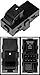 APDTY 118301 Power Window Switch Single Button Fits 2007-2015 Silverado Sierra
