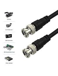 VCE 2 Pack BNC macho a BNC macho RG59 cable coaxial para videocámara de seguridad sistemas CCTV 3,3FT