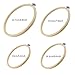 Outuxed 8Pcs Bamboo Cross Stitch Hoops Embroidery Hoops Circle Cross Stitch Hoop Ring for Arts Crafts Sewing (4Size)