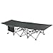 ELTOW Cozy Folding Camping Cot | Heavy-Duty Portable Collapsible Sleeping Bed with Pillow & Mattress | Superior Camping Gear with Strong Steel Frame & 1680D Oxford Fabric | Supports 400 Lbsthumb 1