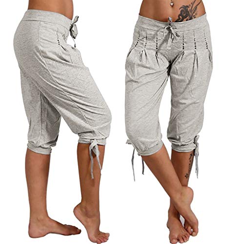New Women Fashion Summer Damenloose Haremshose Capri Baggy Harem Pants