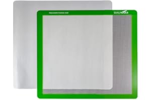 PRECISION QUILTING TOOLS Precision Fusing Mat (17" x 17") Includes Non-Slip/Nonstick mat with See-Through Design for Appliqué Creation, and Bonus Teflon Coated Pressing Sheet! Applique Pressing Sheet