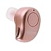 KELODO Bluetooth Earbud S530 Plus Mini Wireless Earphone in Ear Small Headset with Mic Invisible V4.1 Earpiece Hands-Free Noise Canceling for Apple iPhone and Android Smartphones - Rose Gold