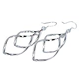 XILALU Fashion Women Alloy Plated Stud Dangle Earings Eardrop Jewelry Silver