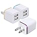 USB AC Power Adapter, Premium Quality Full Speed Dual Port 2.1A & 1A Rainbow Color Universal Wall Home Travel Charger For iPhone, iPad, iPod, Samsung, HTC, Google Nexus, Android, LG, GoPro and More