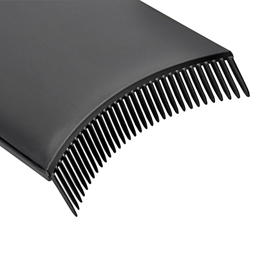 CCbeauty 3Pcs Barber Flat Top Paddle Board Comb Hair Highlighting Sectioning Comb Set for Hair Dye Colors, Balayage & More (Black)