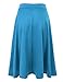 Doublju Womens High Waist Midi A-Line Skirt