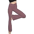 TOPYOGAS Women's Casual Bootleg Yoga Pants V Crossover High Waisted Flare Workout Pants Leggings