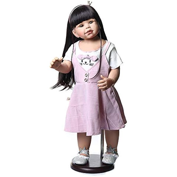 black reborn toddlers with long hair