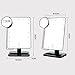 SOGOCOOL LED Lighted Makeup Mirror with Lights +Removal 10x Magnification Spot-Tabletop Cosmetic Shaving Mirror (Black)