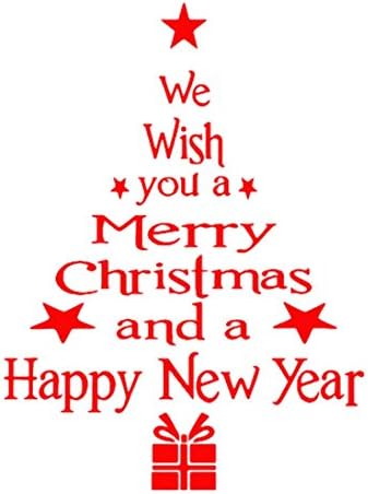 BIEARY Christmas Wall Stickers Door Window Xmas Art Decoration Decals Home Decor