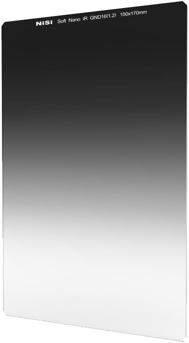 NiSi Glass 150X170mm Nano Multicoated Graduated IR Neutral Density 1 2 Soft Edge Filter  4-Stops 