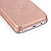 W7ETBEN Galaxy S7 Case, Hidden Back Mirror Wallet Case with Stand Feature and Card Holder for Samsung Galaxy S7 G930 (Rose Gold)