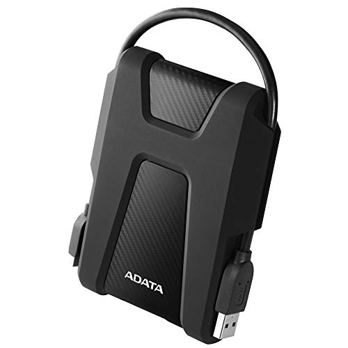 adata hd680 1tb disco duro externo portátil a prueba de golpes de grado militar, negro 