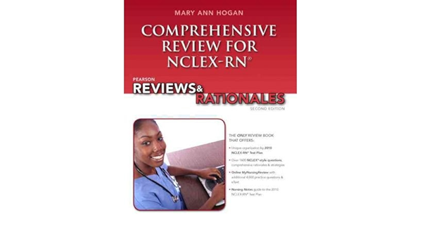 Pearson Reviews Rationales Comprehensive Review For Nclex Rn Prentice Hall Nursing Reviews Rationales Mixed Media Product Common By Author Mary Ann Hogan 0884797433094 Amazon Com Books