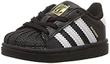 adidas Originals Baby Superstar Sneaker, Black/White/White, 9K M US Toddler