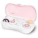 Rechargeable Facial Cleansing Spin Brush Set with 7 Exfoliating Brush Heads - Waterproof Face Spa System by CLSEVXY - Advanced Microdermabrasion for Gentle Exfoliation and Deep Scrubbing(Cute Pink)